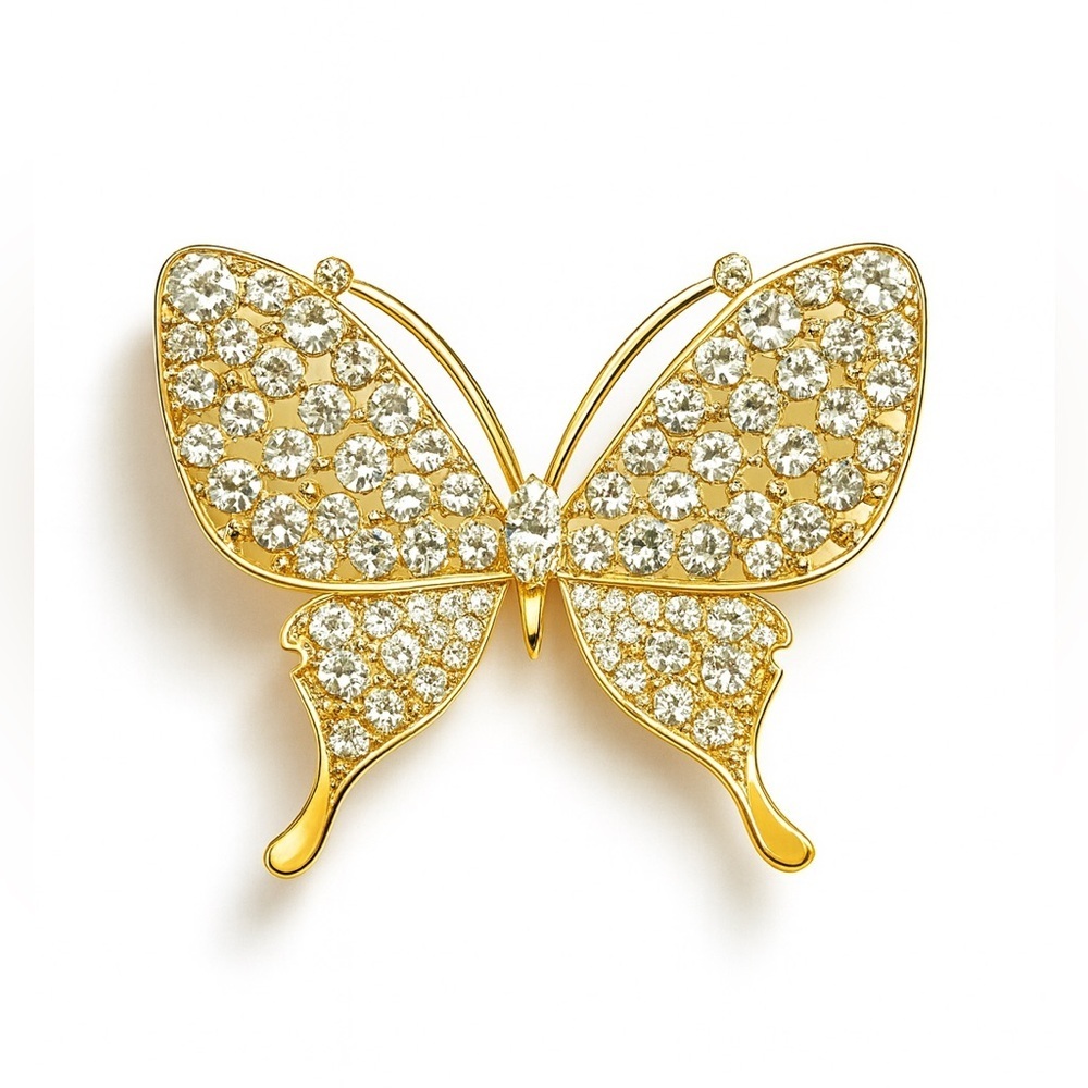 ⚜️ Elegant Gold Butterfly Brooch